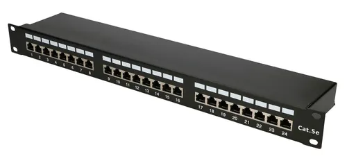 Extralink CAT5E STP V2 | Patchpanel | 24 port Izolacja kablaS/UTP (STP)