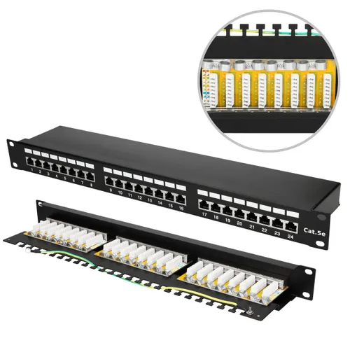 Extralink CAT5E STP V2 | Patchpanel | 24 port Patchpanel - ilość portów24