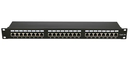 Extralink CAT5E STP V2 | Patchpanel | 24 port Kolor produktuCzarny