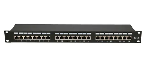 Extralink CAT6 STP V2 | Patchpanel | 24 port Kolor produktuCzarny