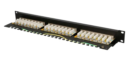 Extralink CAT6 STP V2 | Patchpanel | 24 port Typ obudowyRack (1U)