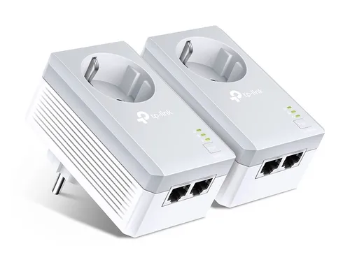TP-Link TL-PA4020P KIT | Power Line | AV600, 2x RJ45 100Mb/s, S elektrickou zásuvkou, Dva adaptéry Ilość portów LAN2x [10/100M (RJ45)]
