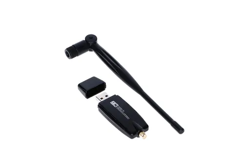 Extralink U300N-EX | USB adaptör | 2,4GHz, 300Mb/s, 5dBi Kolor produktuCzarny