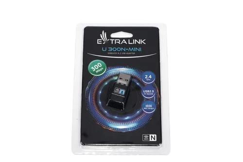 Extralink U300N-Mini | Адаптер USB | 2,4GHz, 300Mb/s Ilość na paczkę1