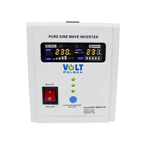 VOLT SINUS PRO 500 PLUS 12V 2/5/10A | UPS | 500W UPS - prąd ładowania10A