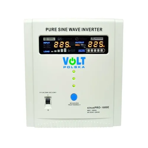 VOLT SINUS PRO UPS 1500E 12V 20A | Power supply | 1500W Częstotliwość danych wejściowych50/60