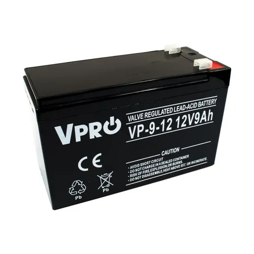 VOLT VPRO 9 Ah 12V | Battery | AGM VRLA Napięcie wyjściowe12V