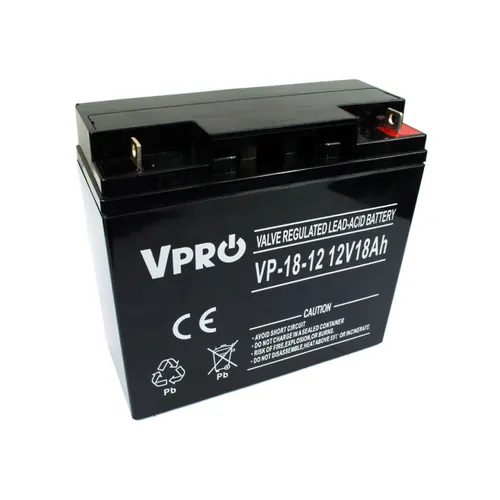 VOLT VPRO 18 Ah 12V | Battery | AGM VRLA Napięcie wyjściowe12V