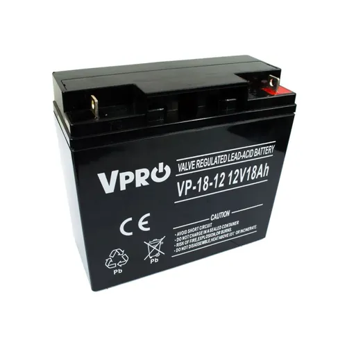 VOLT VPRO 18 Ah 12V | Bateria | AGM VRLA Napięcie wyjściowe12V