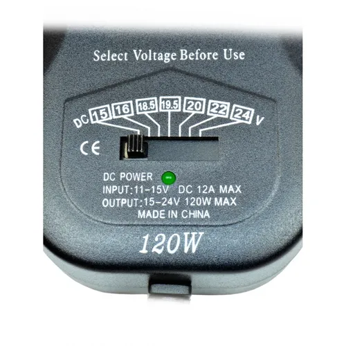 VOLT DC 120W | Fuente de alimentación universal para automóviles | para ordenadores portátiles, USB 1