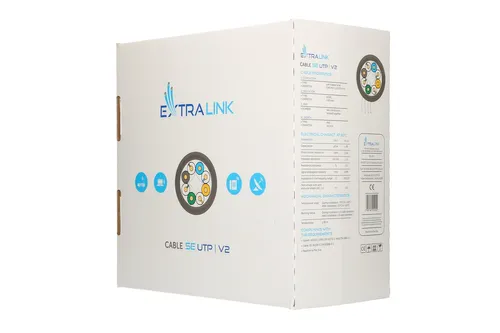 Extralink CAT5E UTP (U/UTP) V2 Indoor | Twisted pair | 305M Kategoria kablaKat.5e