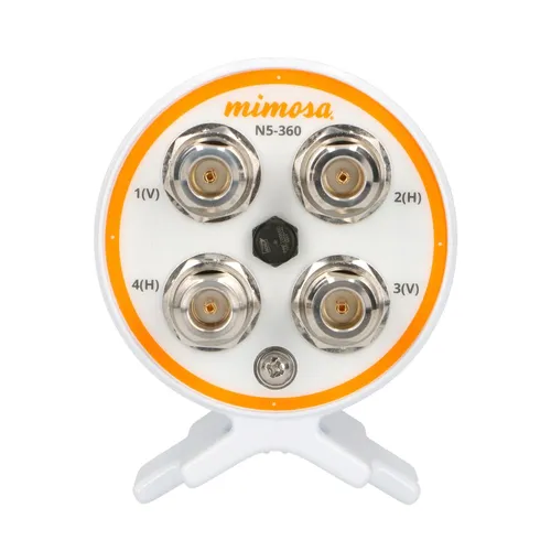 Mimosa N5-360 | Omnidirectional antenna | 15dBi, 360st, 4,9-6,4GHz, 4x N-female Elektryczne odchylenie2°