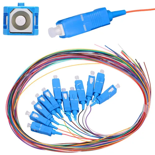 EXTRALINK PIGTAILS SET SC/UPC SM G.652D 12PCS  12-COLORS Długość1.5m