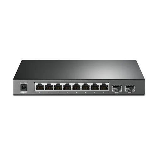 TP-Link T1500G-10PS (TL-SG2210P) | Switch | 8x RJ45 1000Mb/s, 2x SFP, PoE, Gerenciado Ilość portów PoE8x [802.3af/at (1G)]
