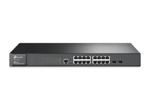 TP-Link T2600G-18TS | Switch | 16x RJ45 1000Mb/s, 2x SFP, Zarządzalny Ilość portów LAN16x [10/100/1000M (RJ45)]
