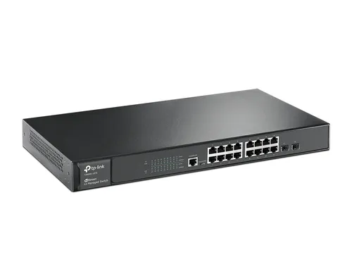 TP-Link T2600G-18TS | Switch | 16x RJ45 1000Mb/s, 2x SFP, Řízený Ilość portów LAN2x [1G (SFP)]
