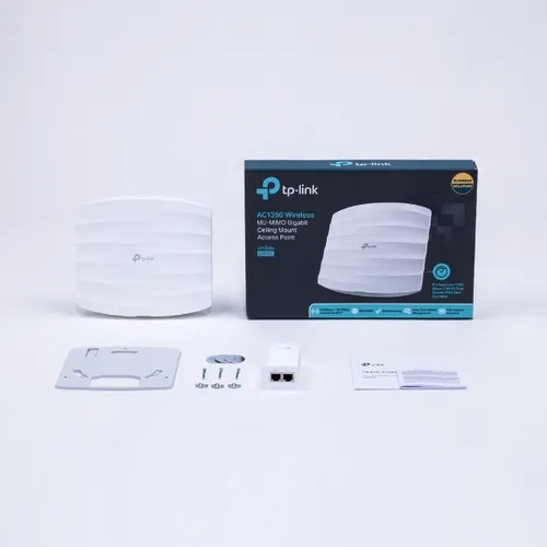 TP-Link EAP225 | Punkt dostępowy | MU-MIMO, AC1350, Dual Band, 1x RJ45 1000Mb/s Maksymalna prędkość transmisji bezprzewodowej1300 Mb/s