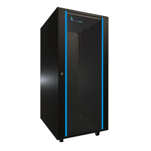 Extralink 27U 600x800 Black | Rackmount cabinet | standing Wysokość szafy27U