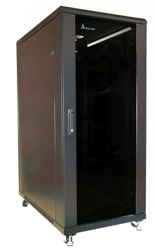 Extralink 27U 600x1000 Black | Rackmount cabinet | standing DźwiękochłonnaNie