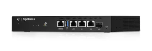 Ubiquiti ER-4 | Router | EdgeMAX EdgeRouter, 3x RJ45 1000Mb/s, 1x SFP Ilość portów LAN3x [10/100/1000M (RJ45)]
