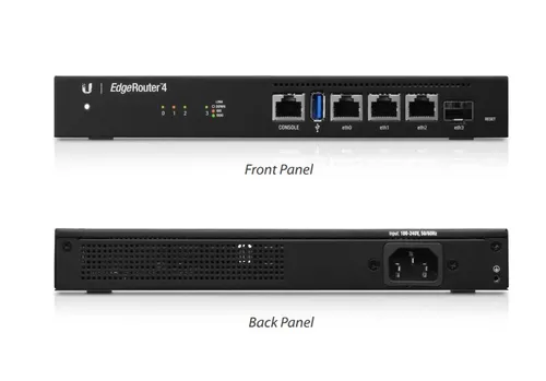 Ubiquiti ER-4 | Router | EdgeMAX EdgeRouter, 3x RJ45 1000Mb/s, 1x SFP Ilość portów LAN1x [1G (SFP)]
