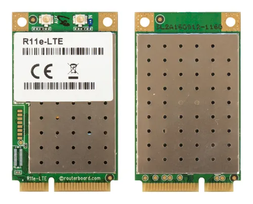 MikroTik R11e-LTE | Плата miniPCI-e | 2G/3G/4G/LTE, 2x u.Fl CertyfikatyCE