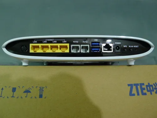 ZTE ZXA10 F660 GPON ONT (4GE+2POTS+WIFI+USB,SC/APC) Port USB2x USB
