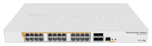 MikroTik CRS328-24P-4S+RM | Switch | 24x RJ45 1000Mb/s, 4x SFP+ Ilość portów LAN24x [10/100/1000M (RJ45)]
