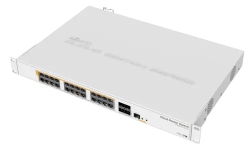 MikroTik CRS328-24P-4S+RM | Switch | 24x RJ45 1000Mb/s, 4x SFP+ Ilość portów LAN4x [10G (SFP+)]
