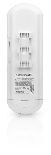 Ubiquiti NS-5AC | CPE | NanoStation, 2,4 GHz, 5 GHz, 1x RJ45 1000 Mb / s, 16 dBi (sostituzione per NBE-5AC-16, NBE-5AC-19, NBE-5AC-GEN, NSM5) Ilość portów LAN2x [10/100/1000M (RJ45)]
