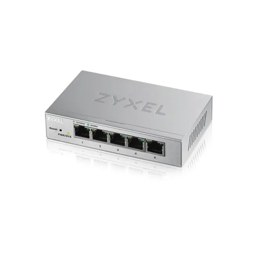 Zyxel GS1200-5 | Switch | 5x RJ45 1000Mb/s, gerenciado Ilość portów LAN5x [10/100/1000M (RJ45)]
