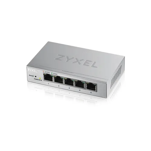 Zyxel GS1200-5 | Switch | 5x RJ45 1000Mb/s, managed Ilość portów LAN5x [10/100/1000M (RJ45)]
