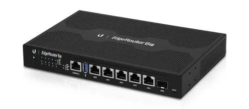 Ubiquiti ER-6P | Router | EdgeMAX EdgeRouter, 5x RJ45 1000Mb/s Passive PoE, 1x SFP Ilość portów LAN1x [1G (SFP)]
