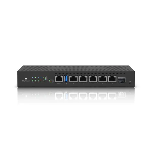 Ubiquiti ER-6P Yönlendirici, EdgeMAX EdgeRouter, 5x RJ45 1000Mb/s Pasif PoE, 1x SFP Ilość portów LAN1x [1G (SFP)]
