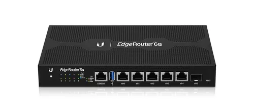 Ubiquiti ER-6P | Router | EdgeMAX EdgeRouter, 5x RJ45 1000Mb/s Passive PoE, 1x SFP Ilość portów LAN5x [10/100/1000M (RJ45)]
