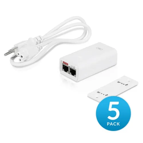 Ubiquiti POE-24-12W-5P | Nabíječka PoE | 24V, 0,5A, 12W, 5-pack Częstotliwość adaptera AC47 - 63
