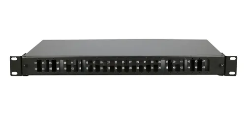 Extralink 48 Core | Patch panel | 24 SC Duplex, 48 core, black Max. liczba spawów48 Core