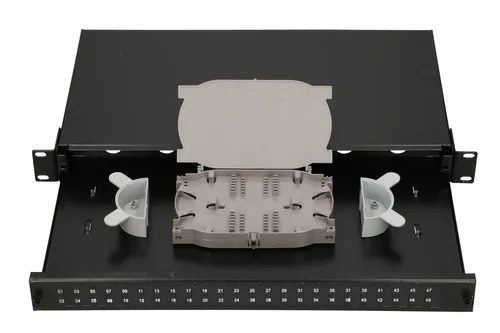 Extralink 48 Core | Patch panel | 24 SC Duplex, 48 core, negro Kształt otworu montażowegoOkrągły