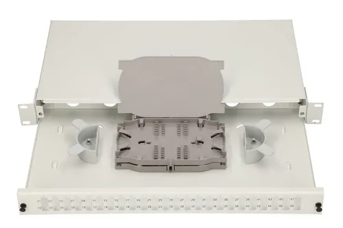 Extralink 48 Core | Rozváděč | 24 SC Duplex, 48 svarů, Šedý Materiał obudowyMetal