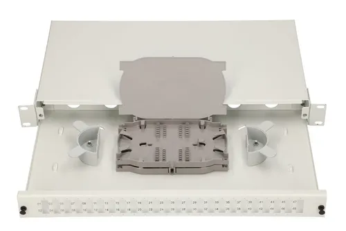 Extralink 48 Core | Patch panel | 24 SC Duplex, 48 core, gray Materiał obudowyMetal