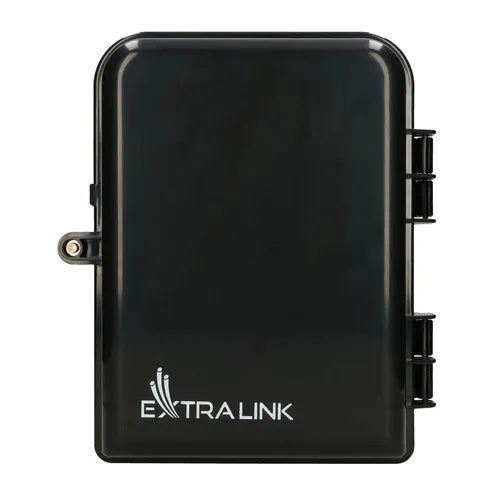 Extralink Eliza V2 | Caixa de fibra óptica | 16 soldas, preto, meio vao Kolor produktuCzarny