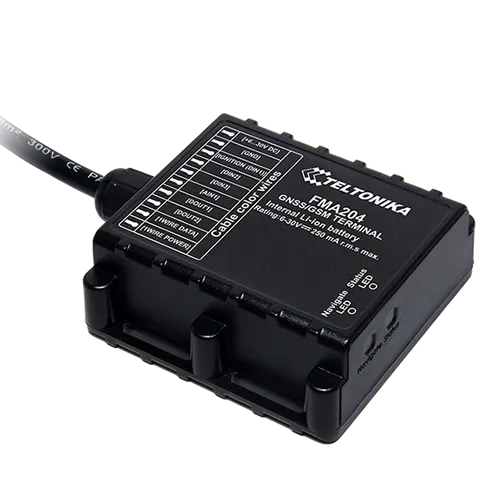 Teltonika FMB204 | Localizador GPS | Resistente al agua IP67, GNSS, GSM, Bluetooth, bateria de backup Pamięc wbudowana 128MB