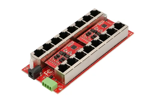 Extralink 8 Portowy | Gigabit PoE Injector | Aktywny, 8 portów Gigabit 802.3at/af, Mode A Rodzaj interfejsu sieci EthernetGigabit Ethernet