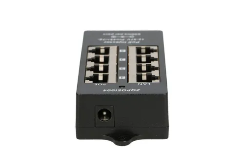 Extralink 4 Portový  | PoE Injector | 4x 100Mb/s RJ45 Gniazdko wyjścia DCTak