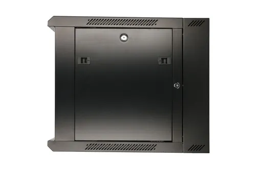 Extralink 12U 600x600 AZH Black | Rackmount cabinet | wall mounted, swing type Konstrukcja panelu bocznegoStal