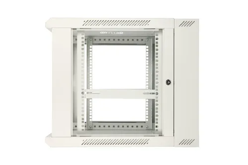 Extralink 12U 600x600 AZH Gray | Rackmount cabinet | wall mounted, swing type Konstrukcja drzwi tylnychMetal