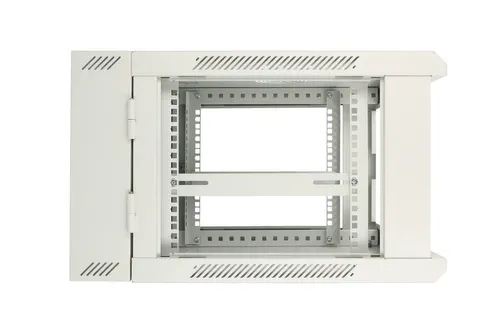 Extralink 6U 600x600 AZH Szara | Szafa rack | montowana na ścianie, dwusekcyjna Konstrukcja drzwi przednichSzkło hartowane