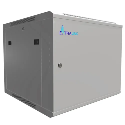 Extralink 9U 600x600 ASP Šedá | Racková skříň | montovaná na zdi, plné plechové dveře Wysokość szafy9U