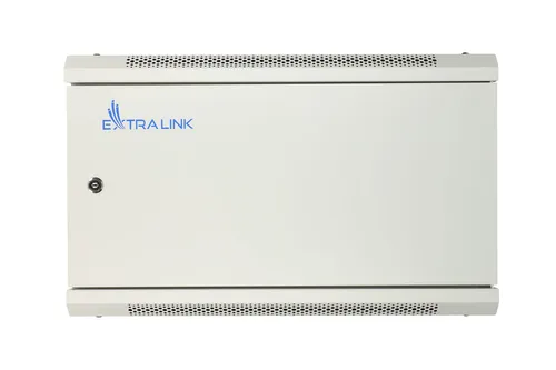 Extralink 6U 600x600 ASP Gris | Armario rackmount | montaje en la pared, puerta de metal Głębokość600mm