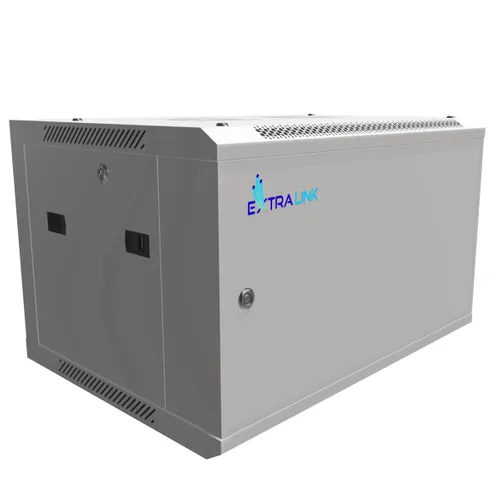 Extralink 6U 600x450 ASP Šedá | Racková skříň | montovaná na zdi, plné plechové dveře Wysokość szafy6U